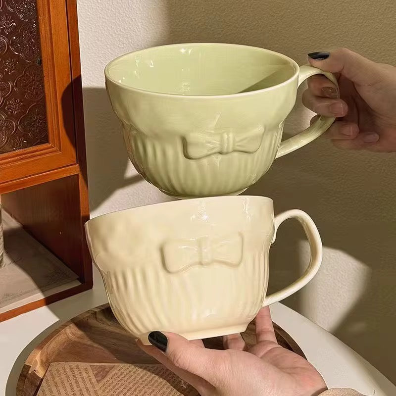 Pastel Green Large Ceramic Cereal Mug 850ml | Coffee, Soup & Breakfast Mug | ARIKA