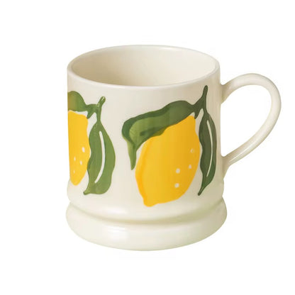 Lemon Print Ceramic Mug | Large Citrus-Inspired Coffee & Tea Mug | ARIKA