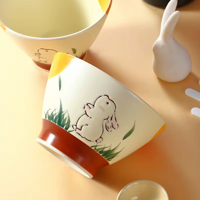 Japanese Style Ceramic Mug 480ml | Minimalist Tea & Coffee Cup