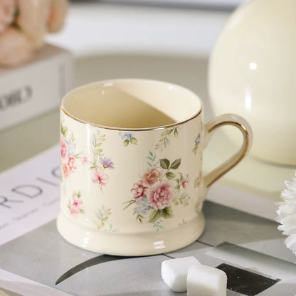 Vintage Style Petal Calm Ceramic Mug | ARIKA