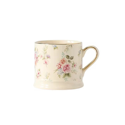 Vintage Style Petal Calm Ceramic Mug | ARIKA
