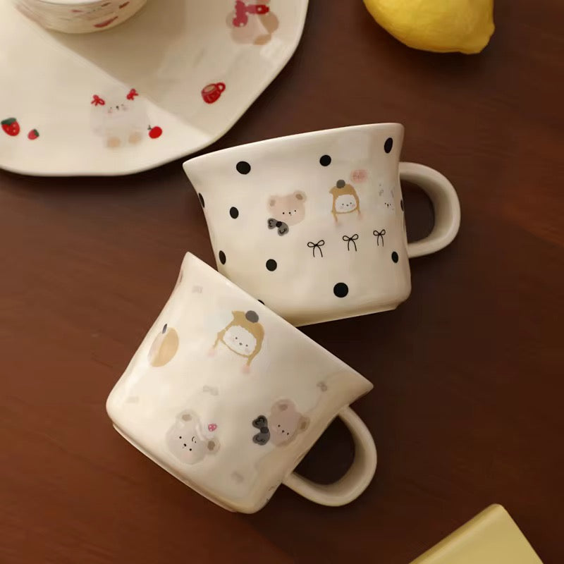 Ceramic Coffee Mug with Cute Illustrations- Summy Weather - 350 ml | ARIKA