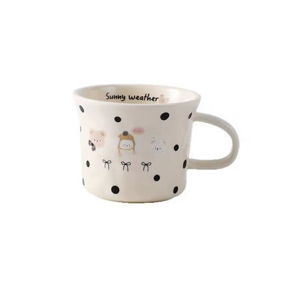 Ceramic Coffee Mug with Cute Illustrations- Summy Weather - 350 ml | ARIKA