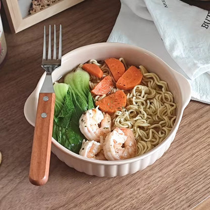 Fluted Ceramic Baking Bowl – Oven-Safe Serving Dish - 7.5 inch | ARIKA