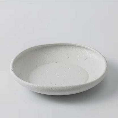 Speckled Ceramic Plate – Minimal Disc Design | 9.45 inch | ARIKA